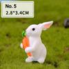 Craft Easter Decoration Resin Bunny Statue Miniature Rabbit Figurine Micro Landscape Fairy Garden