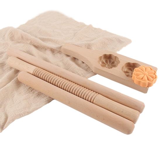 Деревянная скалка с антипригарным покрытием для теста, муки, торта, теста, кухонный инструмент для выпечки