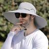 Foldable Large Brim Sun Hat Breathable Sun Protection Hat Fashion Fisherman Hat  Climbing