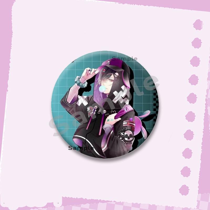 Горячая серия игр Diabolik Lovers Мягкие значки-кнопки Мультяшные круглые броши на рюкзак Аято Канато Райто Значки-украшения Подарки для друзей