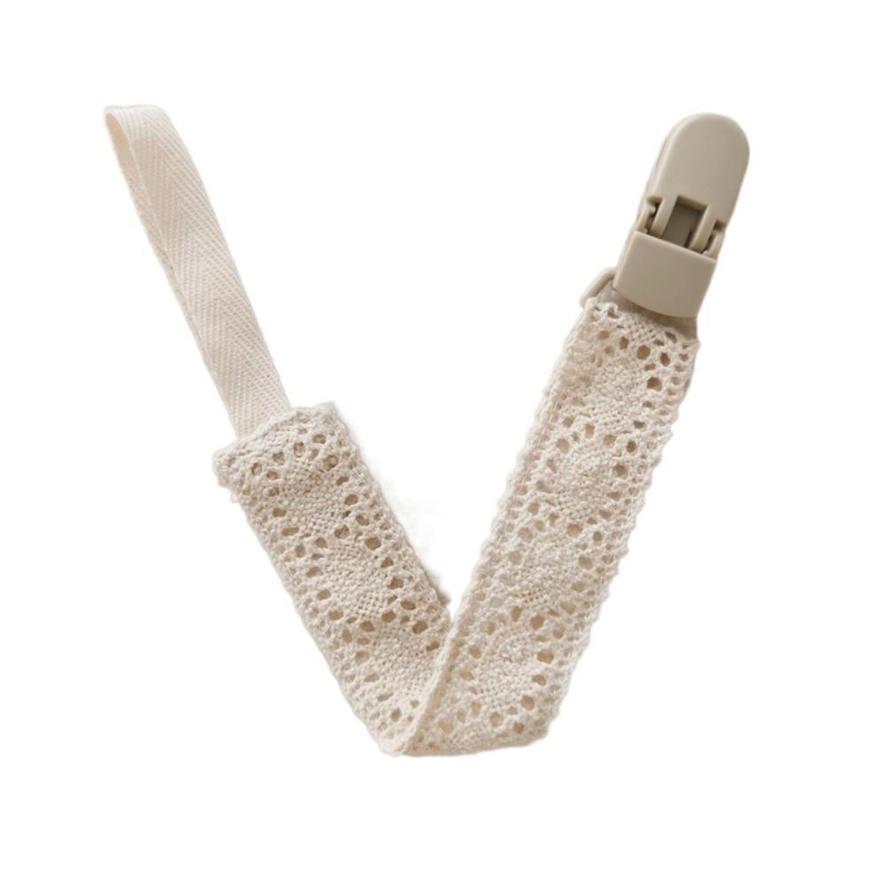 Floral Baby Cloth Pacifier Chain Lace Nipple Holder Clips Colorful Soother Holder Baby