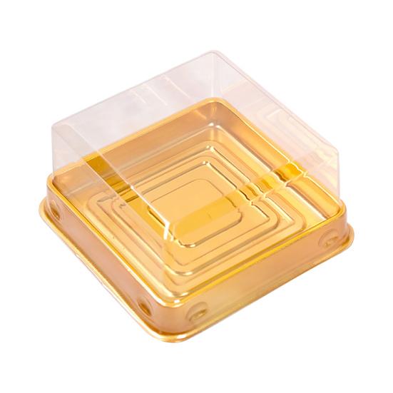 Yousheng 50 Set Cake Box Красивый внешний вид одноразовый пластиковый прозрачный квадратный контейнер для лунного торта для выпечки