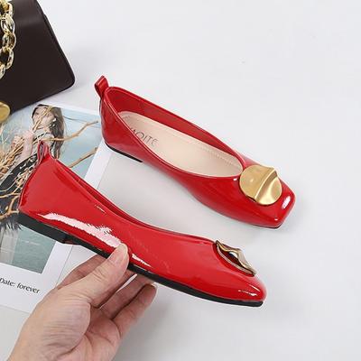 Туфли на плоской подошве женские новые модные туфли с квадратным носком для женщин удобные мягкие туфли на плоской подошве женские туфли большие 44