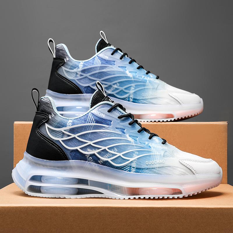 Men's Versatile Sports Shoes Trendy Casual Dad Teenagers' Height Increasing Air Cushion Shock-absorbing Running