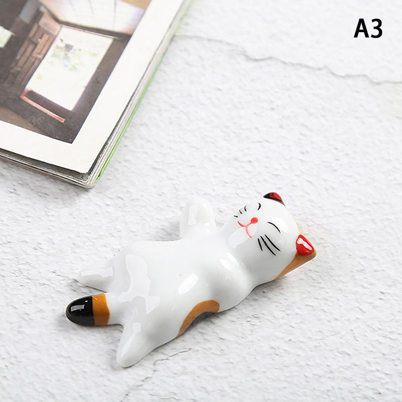 Керамическая подставка для палочек для котенка, кошачьи палочки для еды, вилки, держатель для ложки, подставка для столовой ложки, украшение для дома, орнамент, подарок на новоселье