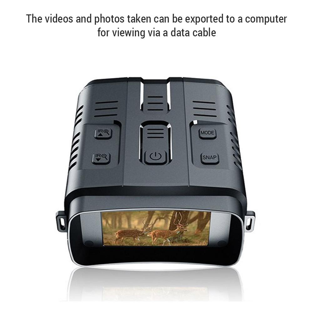 Телескоп ночного видения 4K, инфракрасный 10-кратный цифровой зум, 3-дюймовый экран, бинокли Wi-Fi