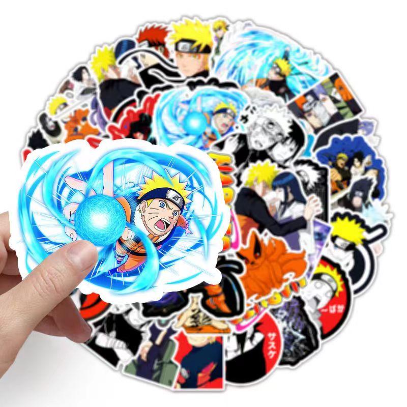 Красочные наклейки Наруто, 54 шт. (не повторяется), водостойкий и солнцезащитный крем.
