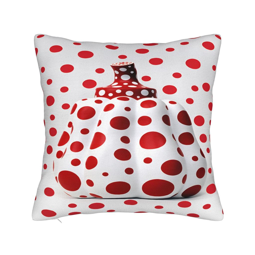 Yayoi Kusama Abstract Face Pillow Case Japanese Artist Custom Pillow Cover For Chair Sofa Home Decor Kawaii Cushion Cover