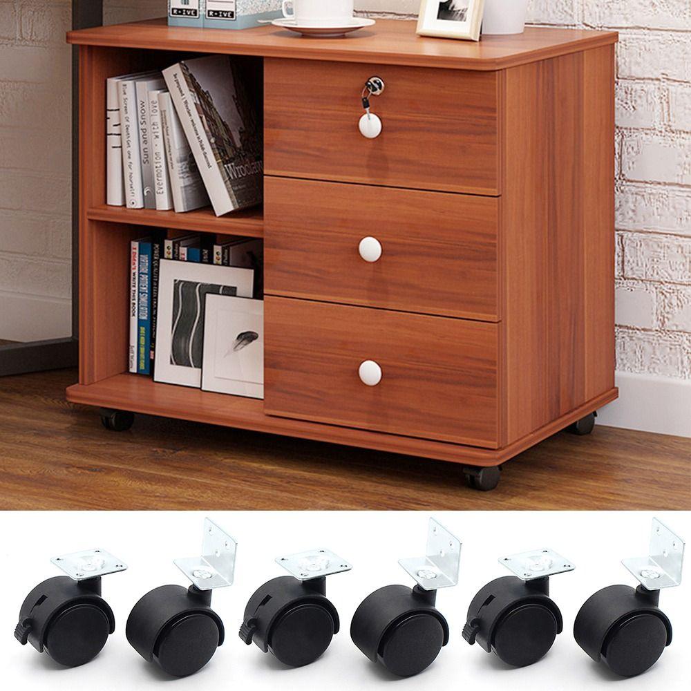 Нейлоновый мебельный шкив, пластиковое багажное колесо, прочные ролики для тележки, офисное компьютерное кресло