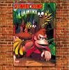 1 шт., Металлический плакат ретро-видеоигры Donkey Country - 20x30 см