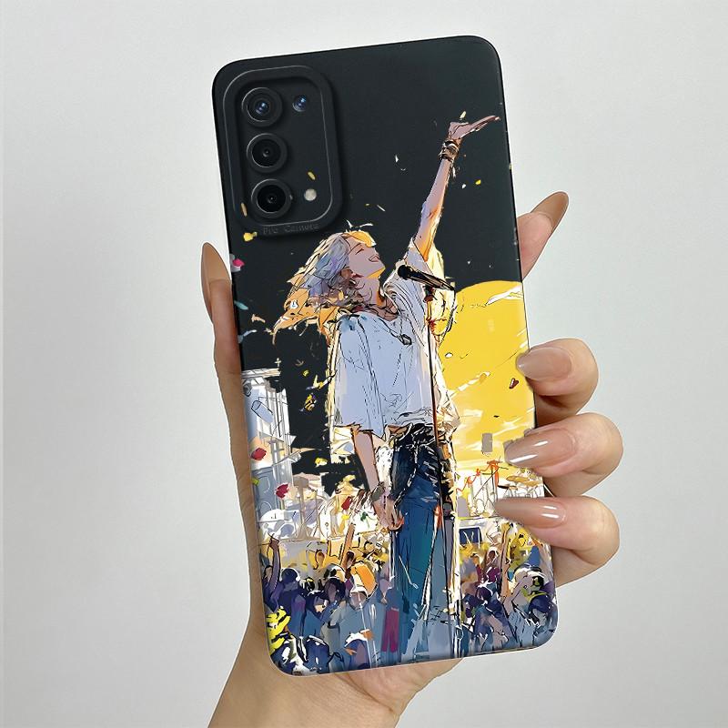 For OPPO A74 5G A54 5G Case A93 5G Capa Silicone Soft Phone Funda CPH2197 CPH2195 CPH2263 Painted Printed Protective Back Cover