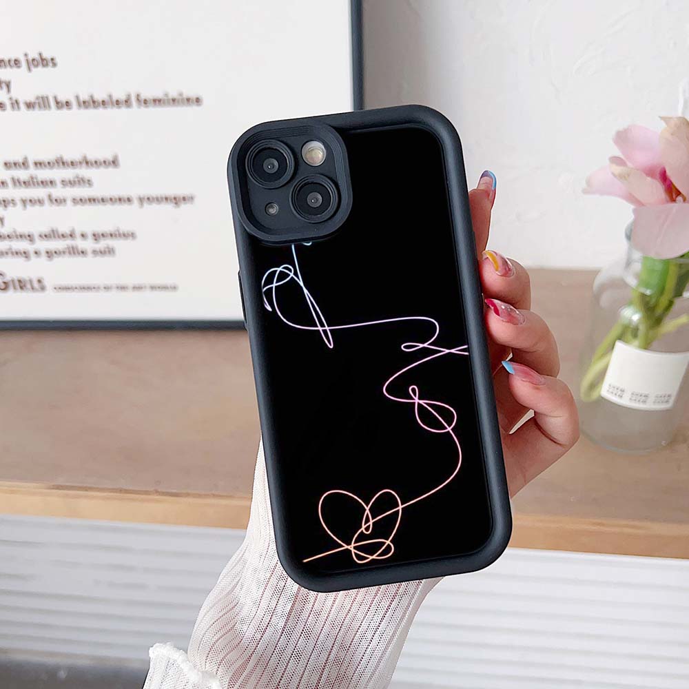 Sky Eye Ladder Phone Case for iPhone 15 14 13 12 11 Samsung A14 A15 A25 A24 S23 FE Huawei Honor 90 Angel Eye Soft Cover A18 Love Yourself Flower Art