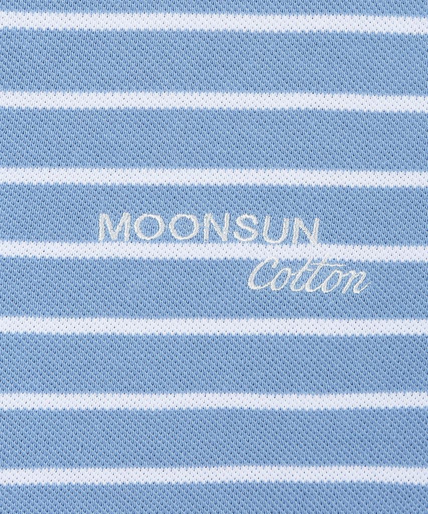 MOONSUN 01 M.C Unisex, Stripe Pk Shirt / Sky