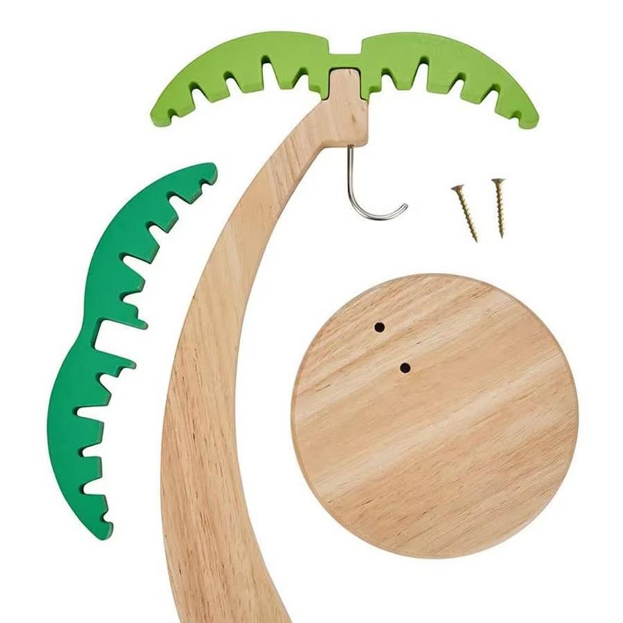 Creative Fruit Platter Wooden Banana Hanging Rack Simulated Tree Shaped Fruit Storage Container Kitchen Dining Table Decoration