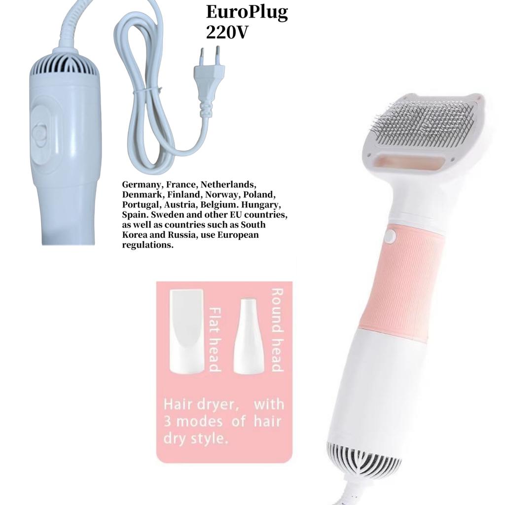Pet Water Blower Hair Pulling Blowing Wind Modeling 3 In 1 Artifact Dog Hair Pulling Machine Hair Dryer Teddy Hair Comb Beauty