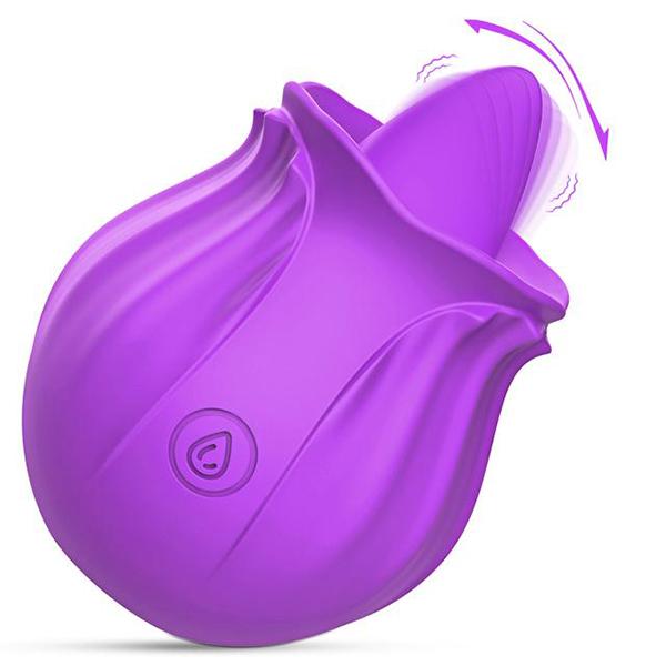 Мощный вибратор с розой, игрушка, стимулятор женского клитора, язык, оральный лизающий мастурбатор, хорошие соски, секс-игрушки для женщин, взрослых, 18 лет