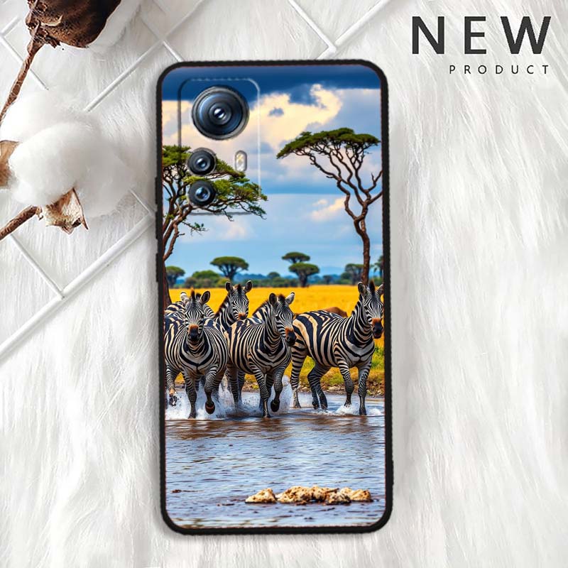 Мультяшные Аниме Животные Для Xiaomi Mi 15 14 13 13T 12 12T 12S 11 11i 11T Pro Ultra Lite 5G Черный Мягкий Чехол Для Телефона