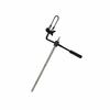 Steel IceAuger Extension Rod High Strength Ice Auger with Connecting Clamp Sturdy Tool for