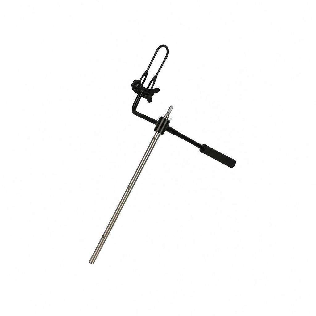 Steel IceAuger Extension Rod High Strength Ice Auger with Connecting Clamp Sturdy Tool for