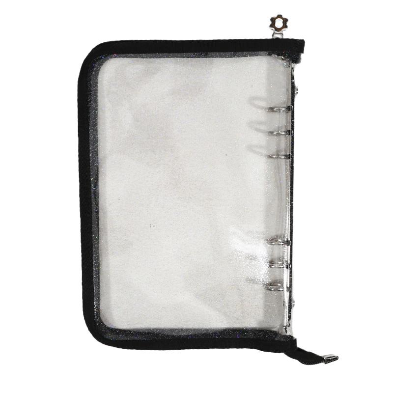 A5 Zipper Binder Photo Card Collection Book Postcard Organizer Diary Notebook School Stationery Star Photo Card Collection Album