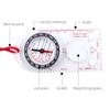 Acrylic Orienteering Navigation Transparent Baseplate Compass High Quality Camping Maps  Outdoor