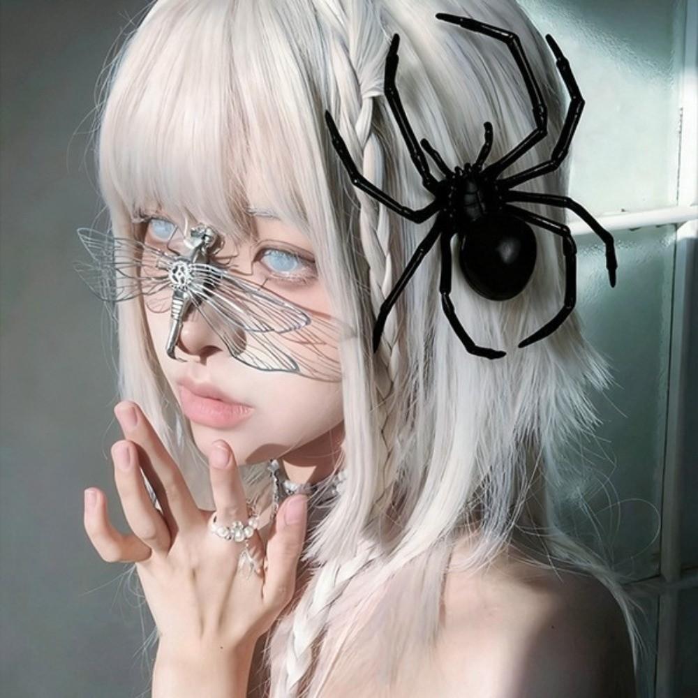 Lightweight Spider Hair Accessories Gothic Hair Decor Halloween Headwear Insect Hair Clip