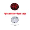 OUVKF1 4Pcs For Alfa Romeo Giulietta 147 Giulia Spider GT MiTo Stelvio 159 TZ3 Car Wheel Center Hub Caps Sticker Badge Tire Rim Covers