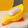 1Pc Self Draining Duck-Shaped Soap Dish with Waterfall Design Convenient for Cleaning and Storage, Bathroom Accessory, Soap Dis