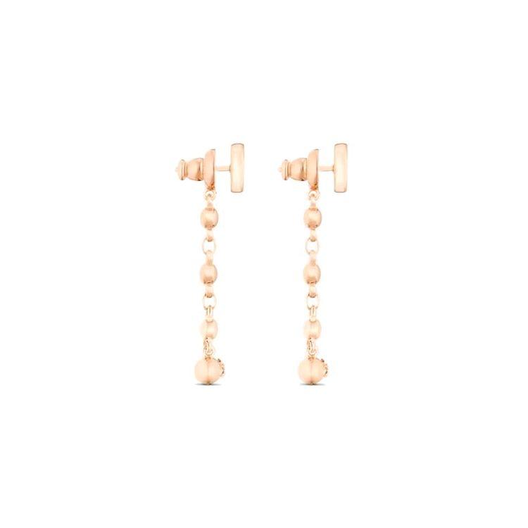 Dior Long Pendant Metal Earrings Women earrings Rose-Gold E2326WOMMTD15P