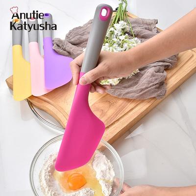 Очень большой силиконовый скребок для выпечки крема, 34 см, антипригарная лопаточка для масла, гладкий разбрасыватель, термостойкий скребок для выпечки печенья