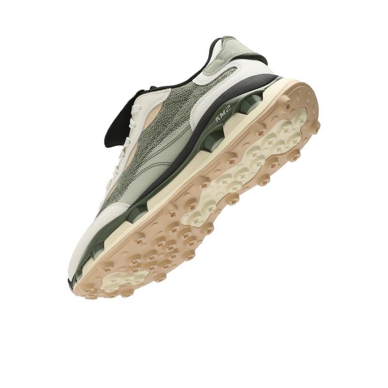 Fila KM2 Удобные Прочные Повседневные Кроссовки с Низким Верхом Мужские кроссовки Серо-зеленые F12M513102FPC