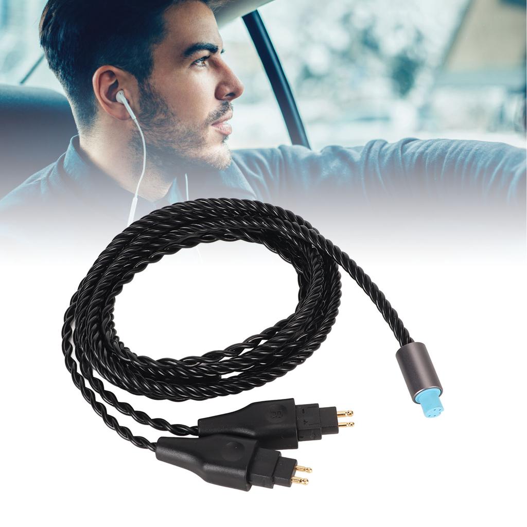 2Pin Sound Cable 3 in 1 Silver Plated Copper Cable Replacement for HD650 HD660S HD6XX HD600 HD660 HD580 HD535 HD545