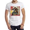 Винтажная мужская футболка Monkey on Motorcycle, повседневная крутая мужская футболка с изображением мотоцикла, хипстерская футболка в стиле ретро Monkey RiderPrinted