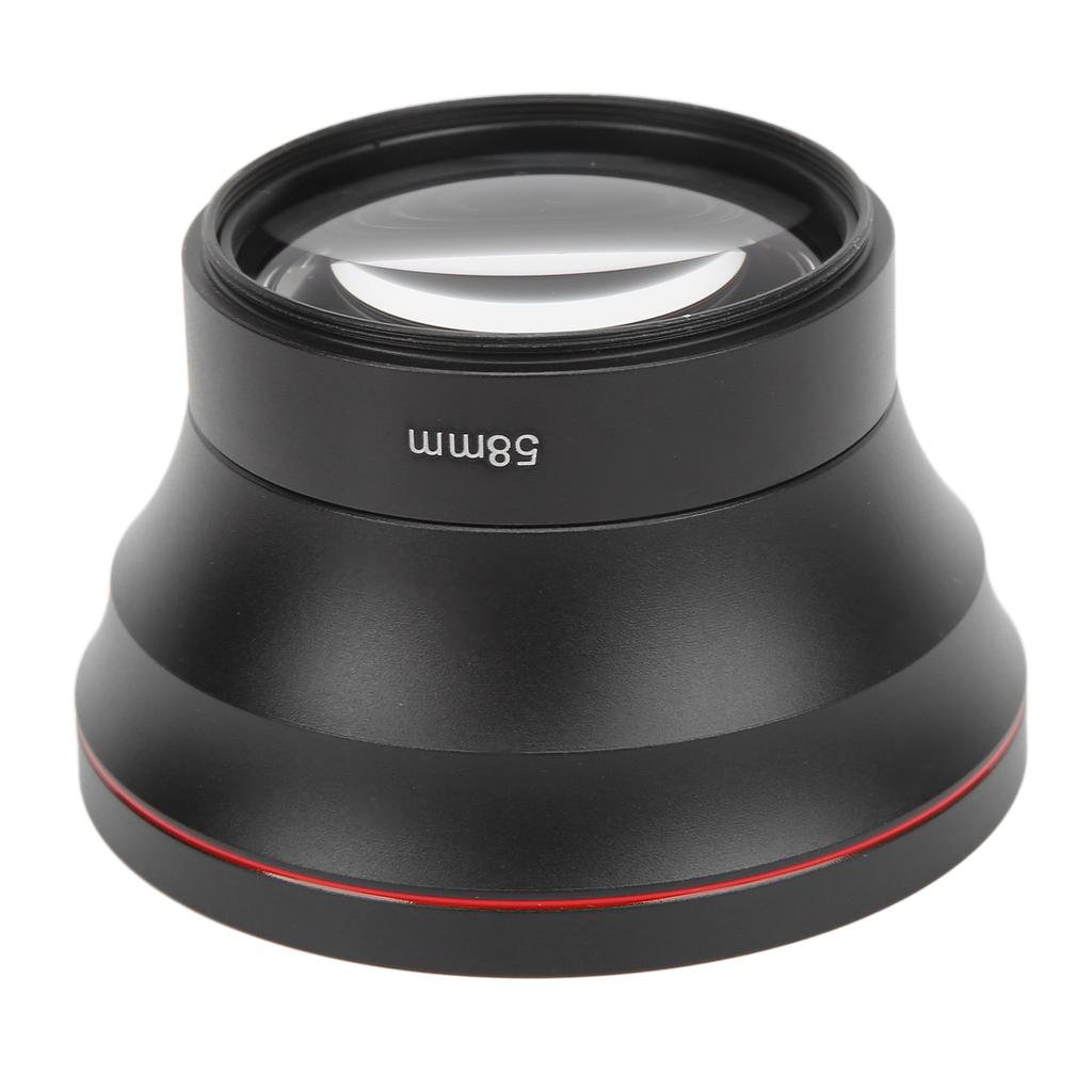 58mm 0.43X Wide Angle Lens Optical Glass Camera Lens with Macro Lens for Landscape Photography