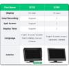 GreenYi 7" Quantum Dot QLED Display AHD Monitor For Truck Car Parking Fishing Support 2CH 1080P Camera IPS Ultrathin Screen