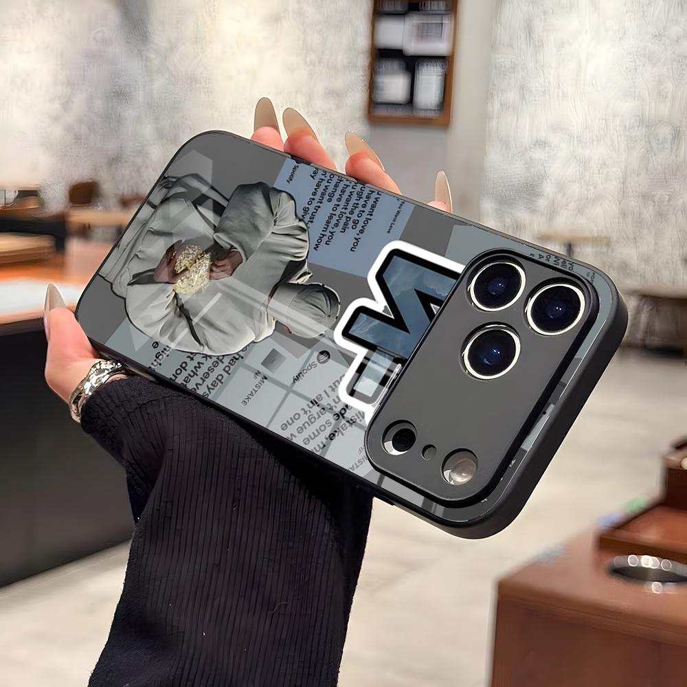 Чехол для телефона Rapper N-NF для iPhone 17 Pro Max 15 Pro 16 14 Plus 12 13 Mini 11 Pro Ударопрочная стеклянная крышка
