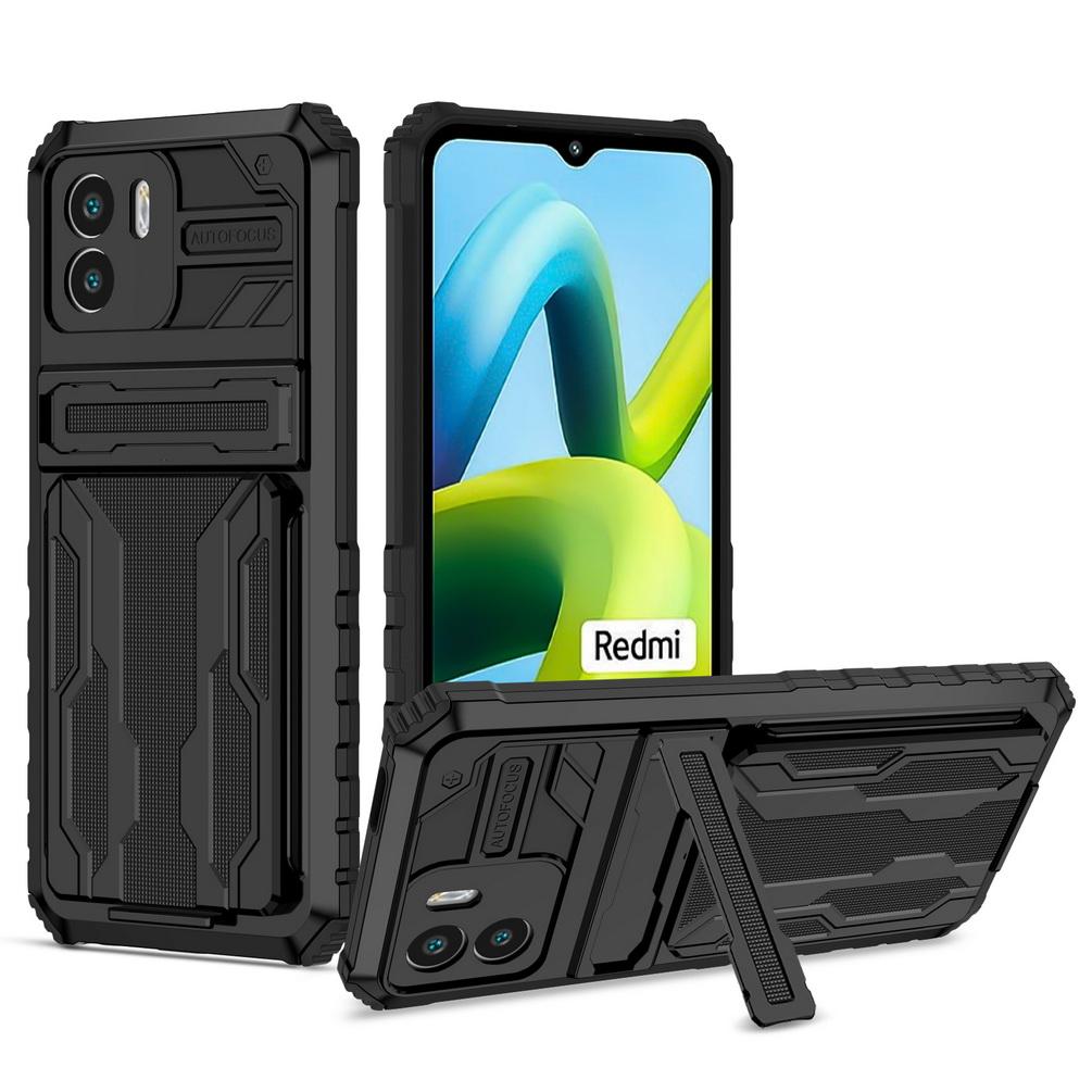 Чехол-подставка с слотом для кредитной карты для Xiaomi Remi A1 10C 10A 10 9A 9 9T Note 11 Pro + 11S 10S 9S 9 Pro 8 Бронированный Чехол с держателем-кольцом