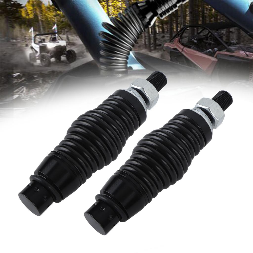 2Pcs RGB LED Whip Light Spring Base Protective Mounting Mount For Polaris RZR UTV ATV Car