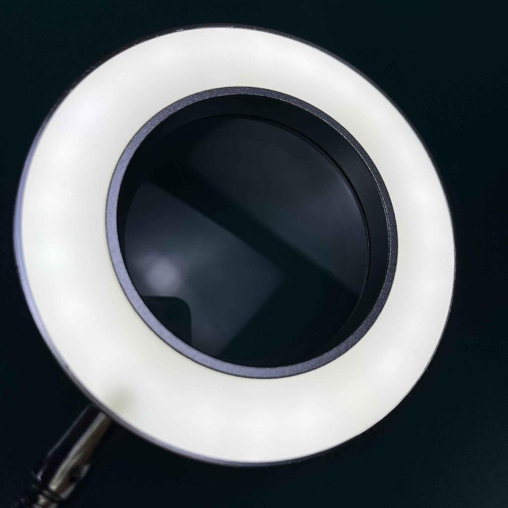 4-Inch Ring Beauty Magnifying Mirror with Clip Light for Makeup, Eyebrow Tattoo, and Fill Light.