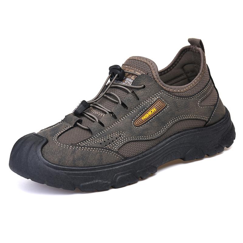 Весенне-осенняя уличная мужская обувь Новая нескользящая дышащая обувь для альпинизма Модная повседневная обувь Кроссовки для папы