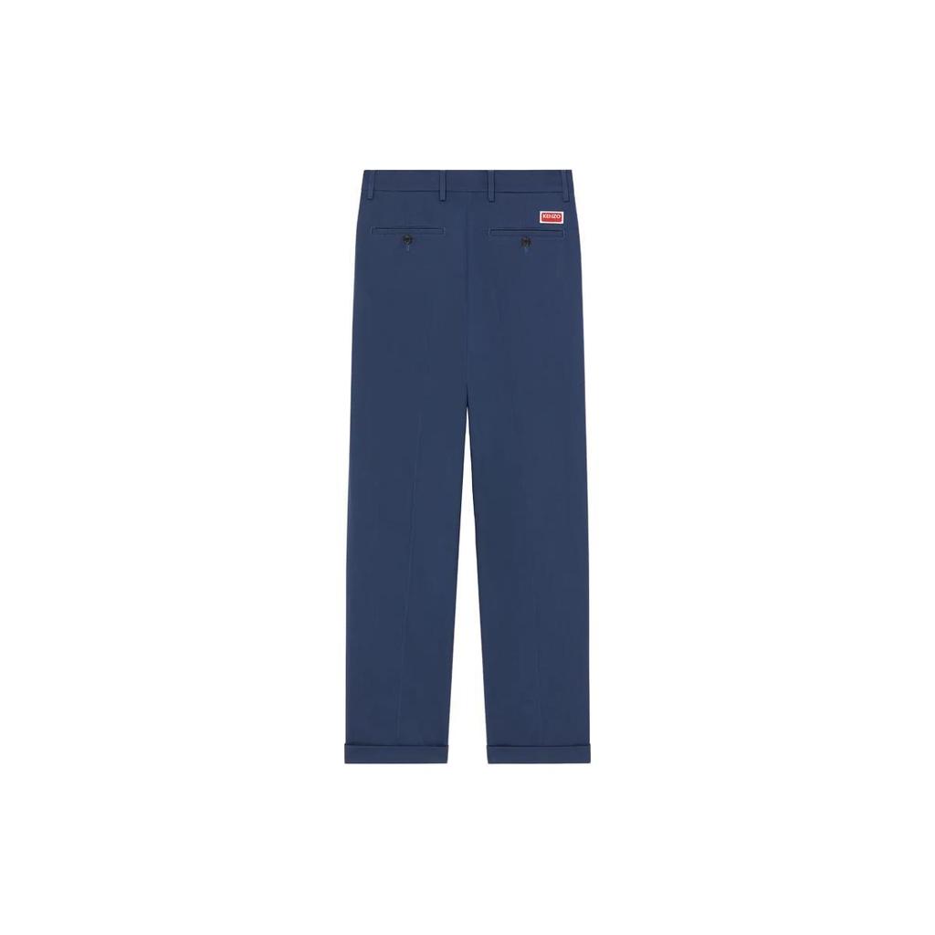 KENZO Straight Leg Turn Up Cuff Trousers FD65PA2059CA-77