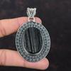 Black Tourmaline Rough Pendant Gemstone Jewelry 925 Sterling Silver Pendant Handmade Pendant Vintage Jewelry Gift For Friend Antique Jewelry