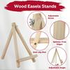 4 Pack 9 Inch Wooden Easel Stand, Portable A-Frame Tabletop Display Easel for Painting, Canvas, Signs,Photos, Art Easel for Kids, Students,