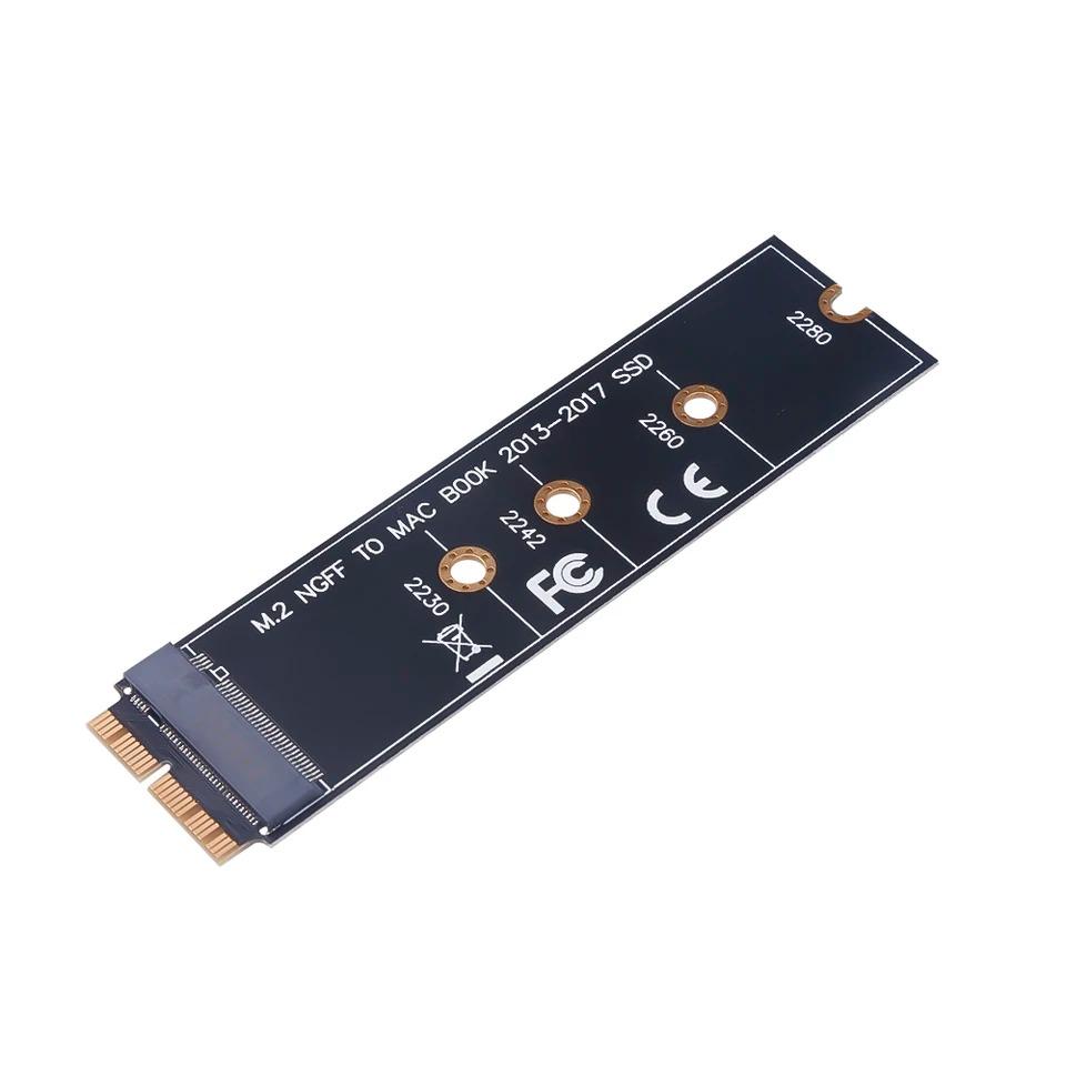 M.2 NVME SSD Convert Adapter Card for MacBook Air Pro Retina 2013-2017 NVME/AHCI SSD For A1465 A1466 A1398 A1502 Upgraded Kit