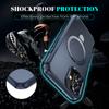 For iPhone 16 Case with Magnetic Kickstand TPU+PC Anti Drop Phone Cover
