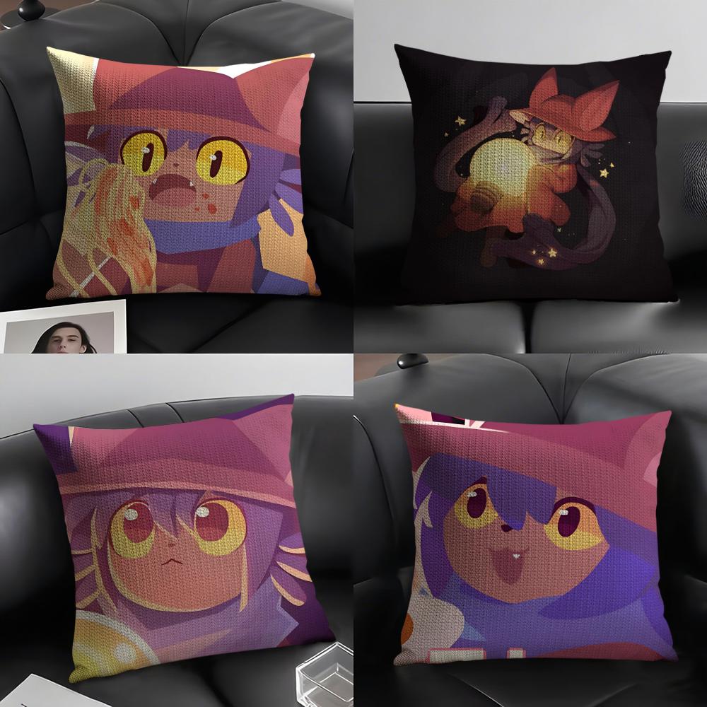 Game One S-Shot N-Nikos Anime Pillow Case Natural Linen Double-Sided Printing Sofa Home Decor Cushion Cover