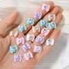 10pcs Sailor Warrior Moon Nail Charm 3D Shiny Japanese Bowknot Diamond Gem Nail Rhinestones Crystal Heart Design DIY Nail Parts