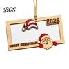 Christmas Tree Money Pendant Wooden Holders for Cash, Holiday Cash Gift Unique Tag Holder Hanging Ornaments Xmas Tree, Home Party Supplies Decoration