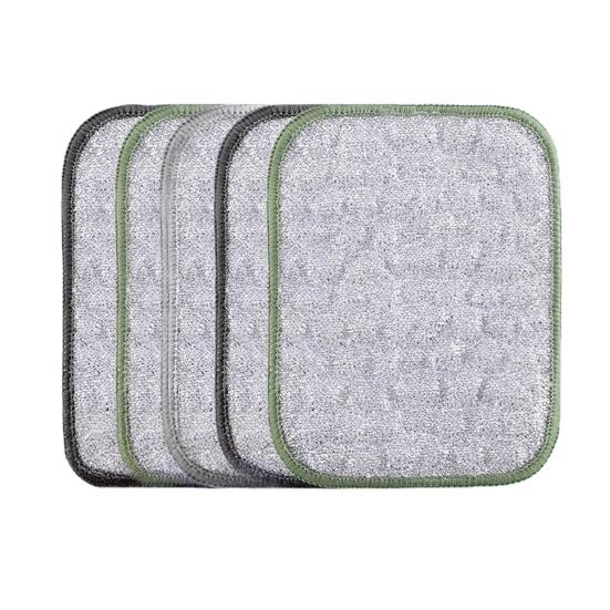 2/3/5/10Pcs Wire Dishwashing Rags Reusable Miracle Cleaning Clothes Non-Scratch Dishcloth Kitchen Residue Removal Clothes