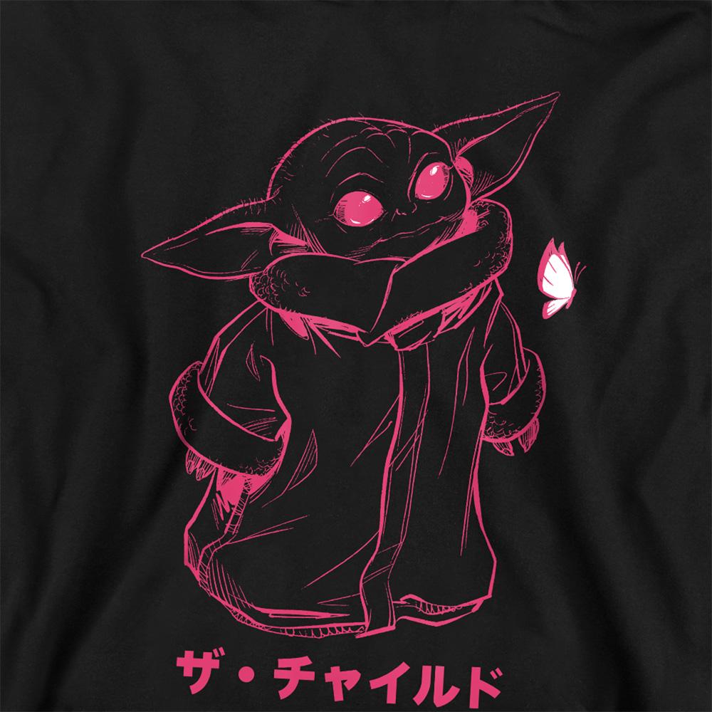 Star Wars The Mandalorian Childrens/Kids Curious Grogu Sketch Heather Hoodie